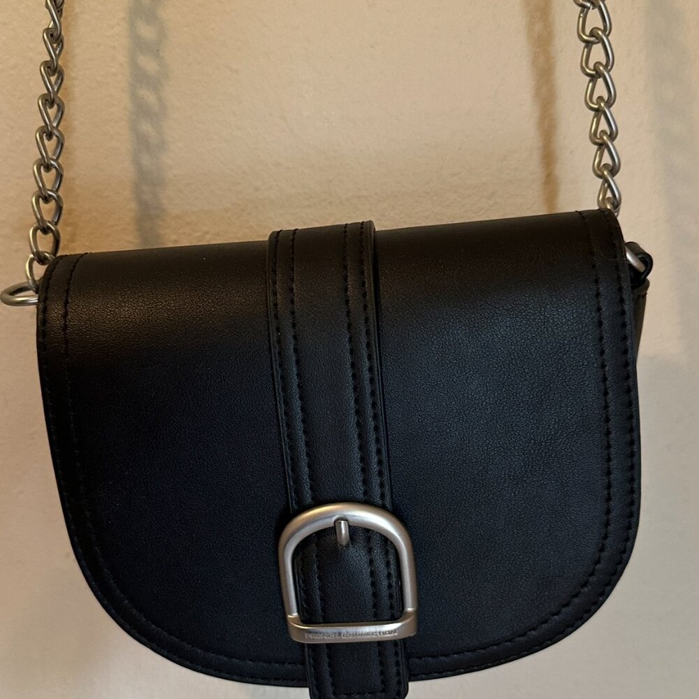 French Connection black small cross body bag